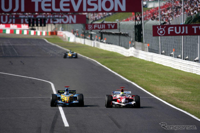 【F1日本GP】決勝…シューマッハまさかのリタイア、アロンソが守りきる