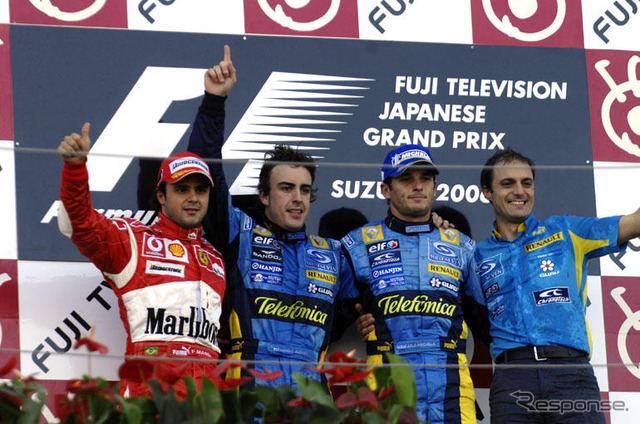 【F1日本GP】決勝…シューマッハまさかのリタイア、アロンソが守りきる