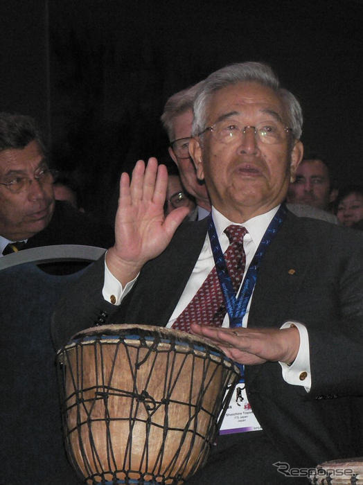 【ITS世界会議06】「ドラムカフェ」豊田会長も熱演