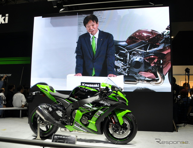 川崎重工業のプレスブリーフィング風景