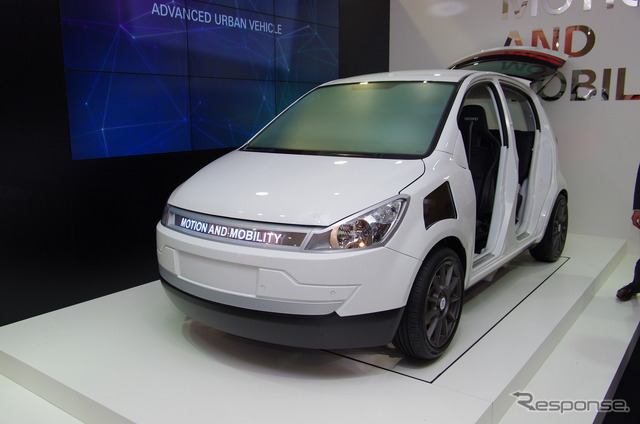 都市型スマートカーの実験車両「AUV(Advanced Urban Vehicle)」