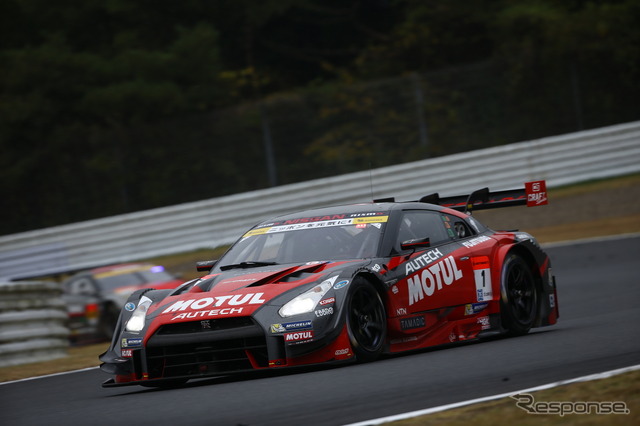 優勝した#1 GT-R（SUPER GT 第7戦）