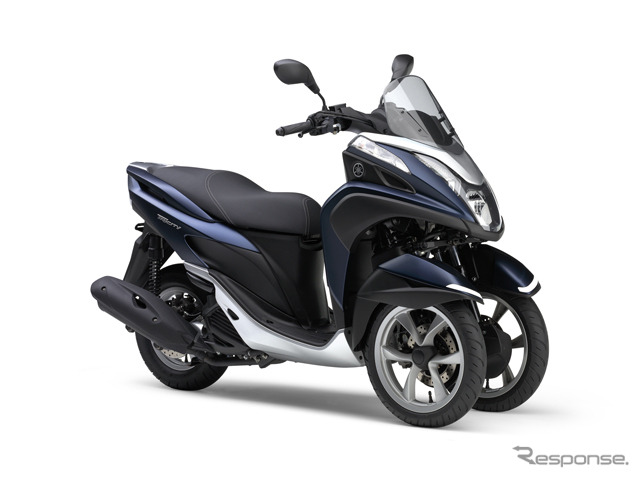 ヤマハ　トリシティMW125／ABSの新色「マットブルーメタリック3」