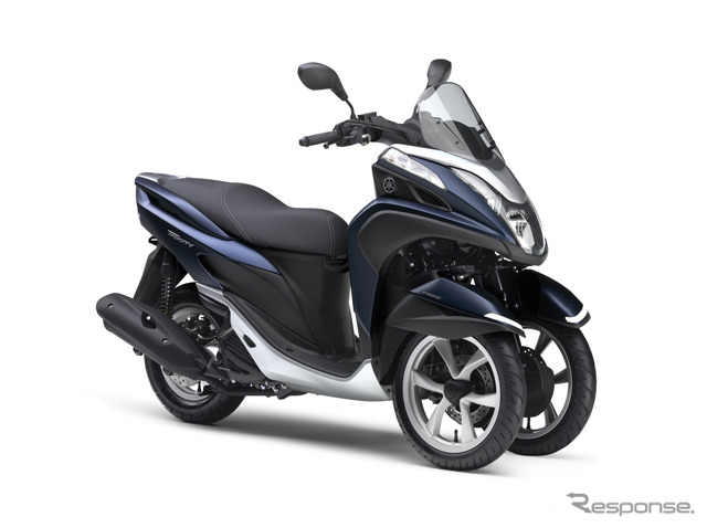 ヤマハ　トリシティMW125／ABSの新色「マットブルーメタリック3」