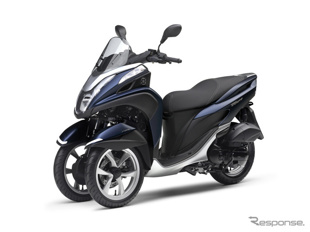 ヤマハ　トリシティMW125／ABSの新色「マットブルーメタリック3」