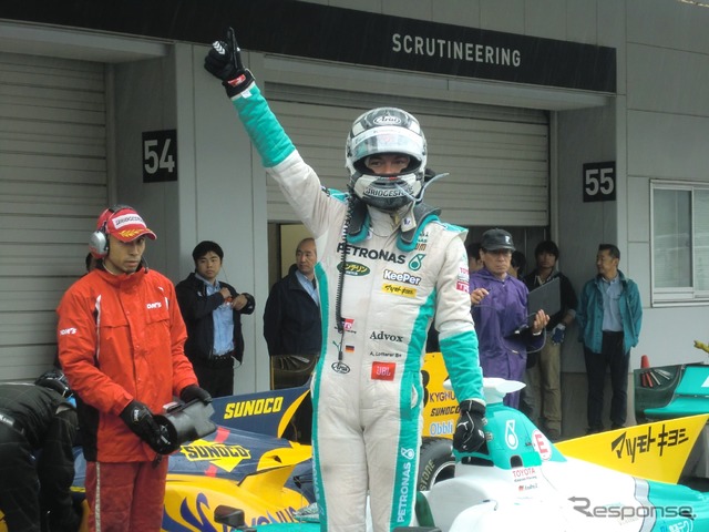 SFの今季最終戦鈴鹿、第1レースを勝ったアンドレ・ロッテラー。