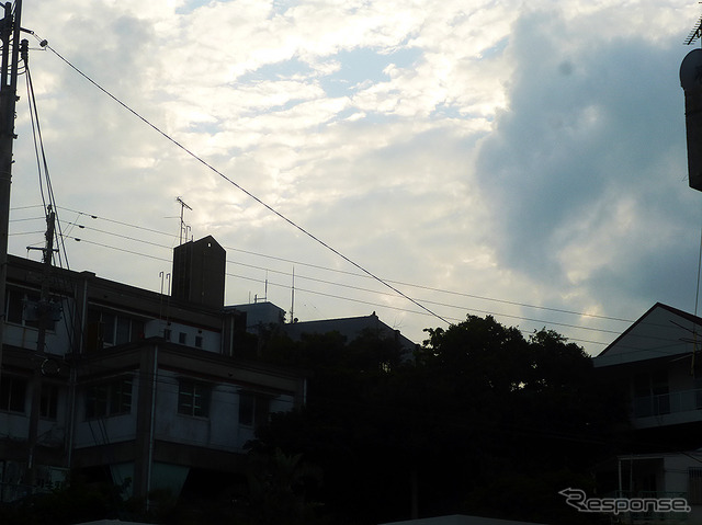 与那原の夕暮れ。自転車で那覇へ帰ろう