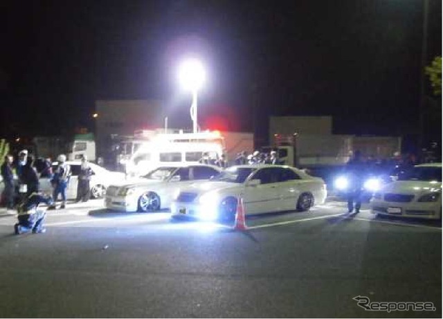 東北自動車道・佐野SAで深夜の街頭検査