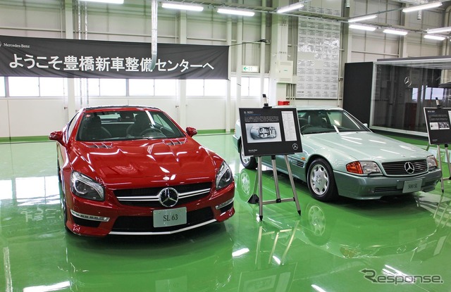 メルセデス・ベンツ日本「ヤング・クラシックリフレッシュ プログラム」を開始(写真は豊橋の新車整備センター)