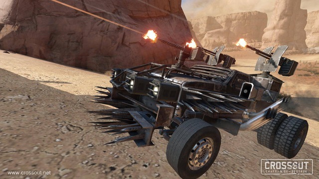 カーコンバットMMO『Crossout』バトルテストに参加ー終末感バリバリの戦闘と改造!