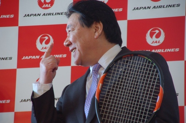 JALがプロテニスプレーヤー錦織圭とパートナー契約締結(2015年11月27日)