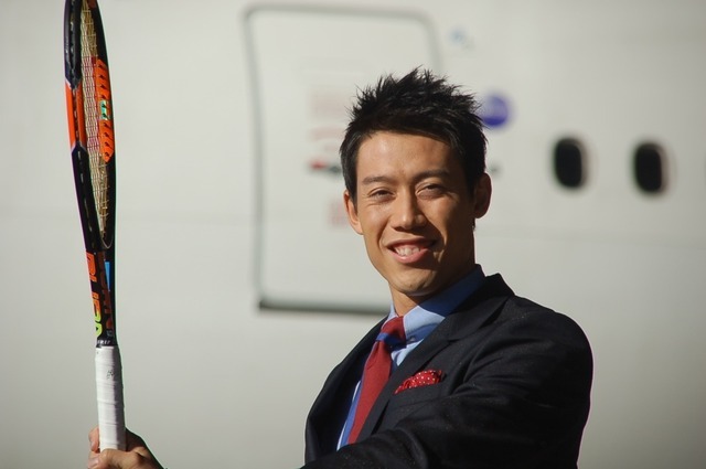 JALがプロテニスプレーヤー錦織圭とパートナー契約締結(2015年11月27日)