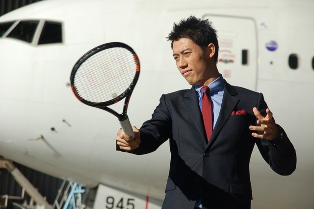 JALがプロテニスプレーヤー錦織圭とパートナー契約締結(2015年11月27日)