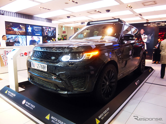 銀座で展示中の映画『007 スペクター』出演車両、その行方は?
