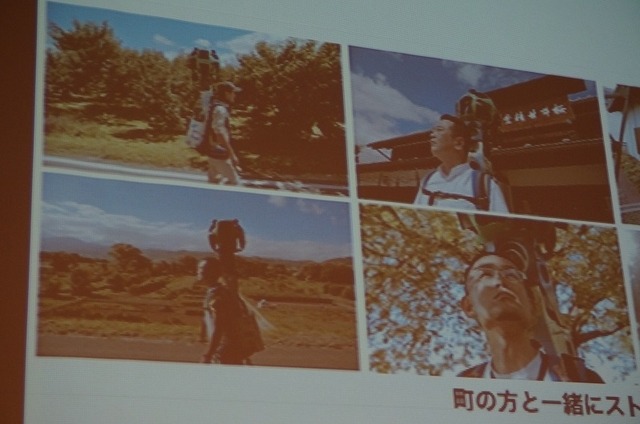 小布施の町の方々がストリートビューに公開するための画像を記録していった