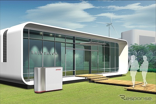 固体酸化物形燃料電池を用いた業務用システムの技術実証で燃料電池の活用イメージ
