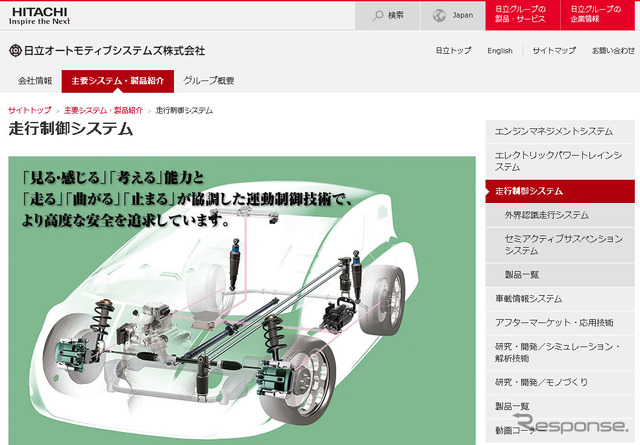 日立オートモティブシステムズ(Webサイト)