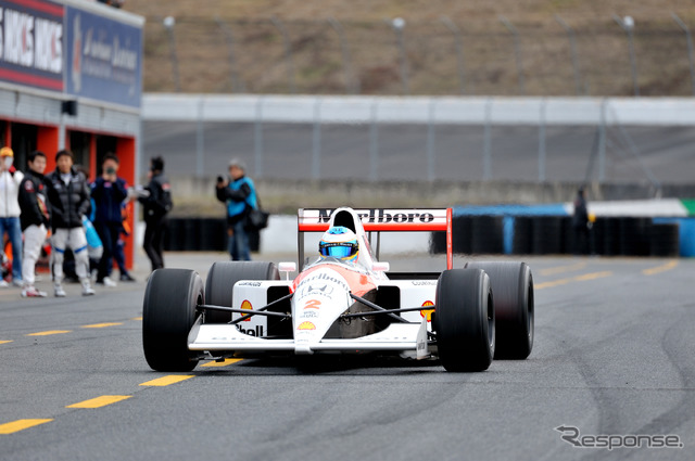 マクラーレン・ホンダ『MP4/6』のデモラン