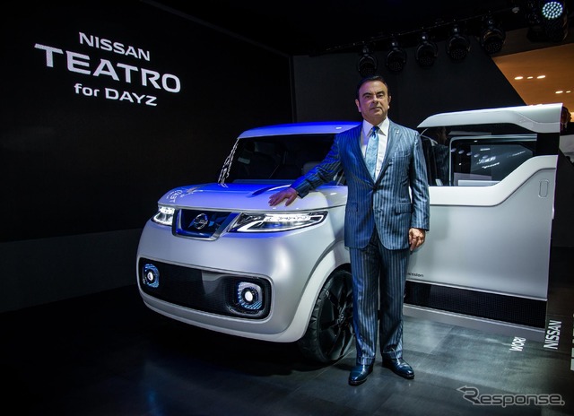 ルノー日産のカルロス・ゴーンCEO（東京モーターショー15）