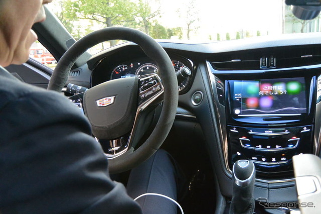GMジャパン CarPlay 導入記者説明会にて