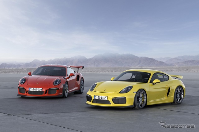 ポルシェ911GT3RSとケイマンGT4