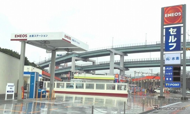水素充填機の設置状況