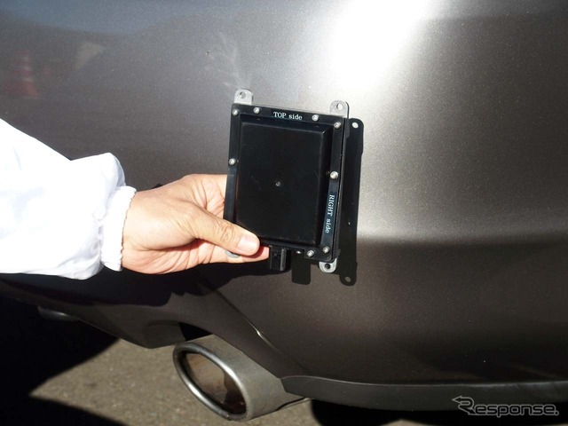 【センサーフュージョン】バンパーの四隅にはミリ波レーダーが組む込まれている