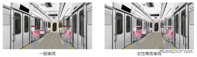 車内は白を基調にしたデザインでまとめられる。