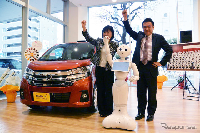 日産 Pepper 導入店舗 取材会