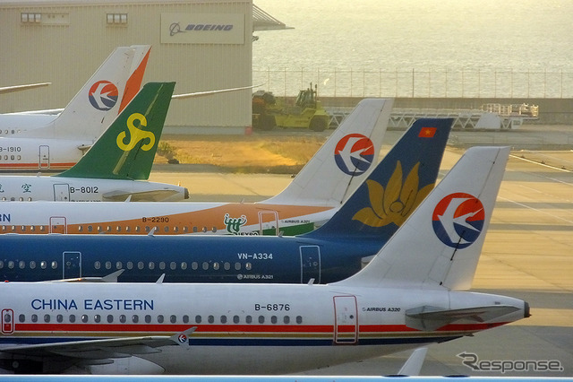 日本の24時間空港のひとつ、関西国際空港(KIX)の朝