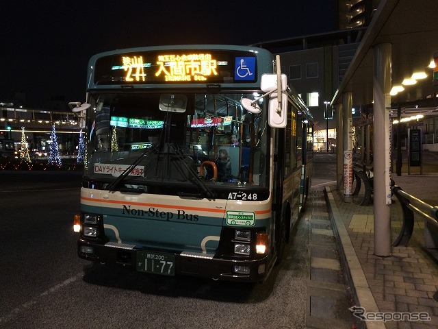 南大塚から鉄道移動して、狭山市駅から入間市駅まで狭山27系統で移動。西武新宿線と池袋線の間をショートカットするルートとなるが、その間には航空自衛隊の入間基地がある。