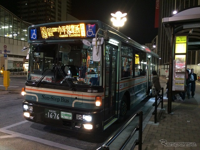 ついにラストの1本、武蔵小金井駅から武19系統で小平営業所まで。一部区間は先ほど乗った武21系統と重複になる。
