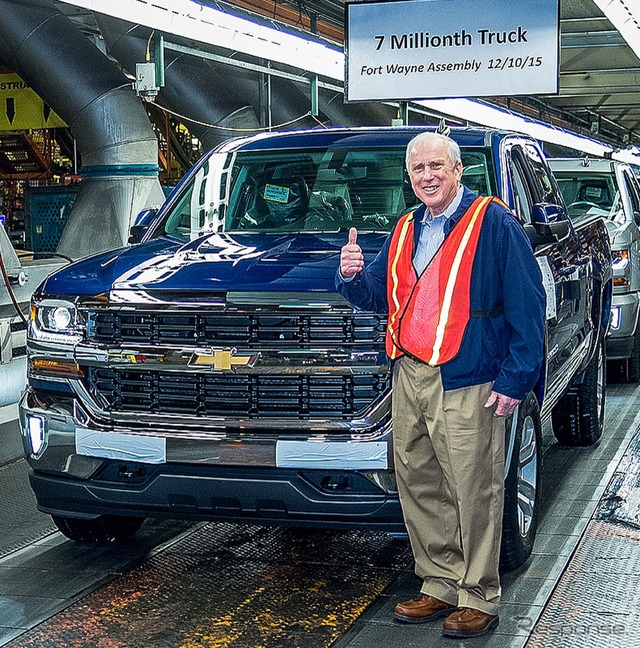 累計生産700万台を達成したGMの米国インディアナ州フォートウェイン工場