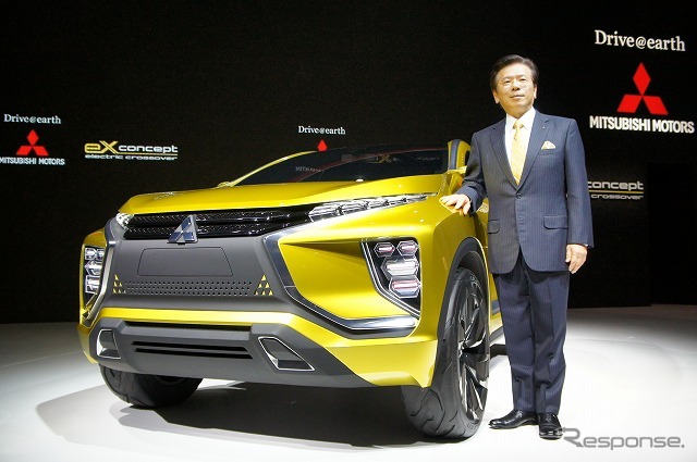 三菱は今後もSUV+EV(PHEV)の開発を進めていくという。