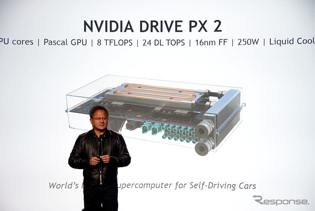NVIDIA、自動運転車用CPU「DRIVE PX 2」を発表(CES16)
