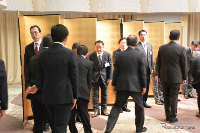 自動車工業団体賀詞交歓会での豊田章男社長