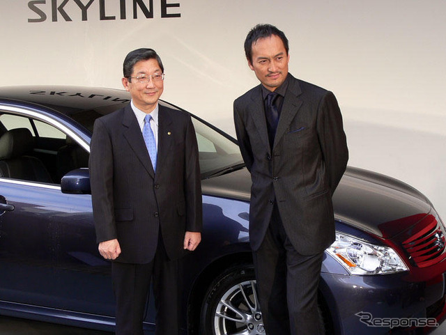 【日産 スカイライン 新型発表】メインターゲットは…あのころの2人
