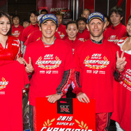 2015年のGT500王者、松田&クインタレッリ。