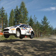 WRC第8戦フィンランドに、トヨタ育成選手の勝田（#50）と新井（#47）が参戦した（マシンはフォード・フィエスタR5）。