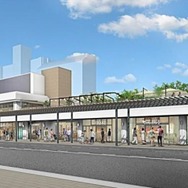 大津駅のイメージ。10月の商業施設オープンでリニューアル計画が完了する。