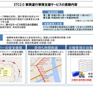 ETC2.0 車両運行管理支援サービスの実験内容