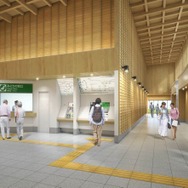 新しい銚子駅のイメージ。内装は「醤油蔵」のイメージでデザインされる。