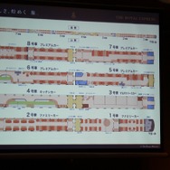 編成の平面図。伊豆急「アルファ・リゾート21」を改造する。