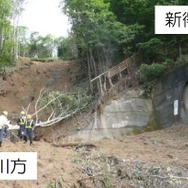 東鹿越～新得間は2016年8月の台風災害で土砂流入など甚大な被害が発生した。写真は落合～新得間の第4落合トンネル入口付近。