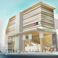 池上線の新しい駅舎・駅ビルのイメージ。2020年9月末のオープンを目指す。