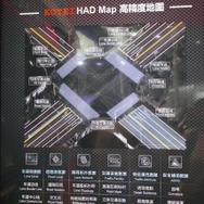 KOTEIが進める高精度地図「HAD Map」の概念を示したパネル