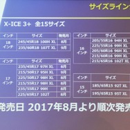 X-ICE3+のラインナップ