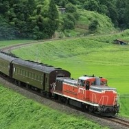 津軽線で運行される旧型客車列車のイメージ。