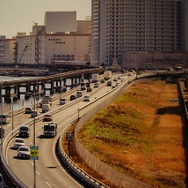 迂回路建設前の埋立部。鮫洲運転免許試験場の裏あたりとなる。