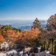 大山阿夫利神社下社からの眺望。
